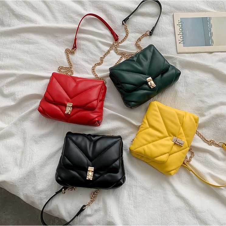 BJ81873 - BLACK/GREEN/RED/YELLOW - TAS WANITA FASHION IMPORT MODIS ELEGAN TERMURAH TERLARIS TERBARU BAGSTORE JAKARTA TAS BATAM GT1873