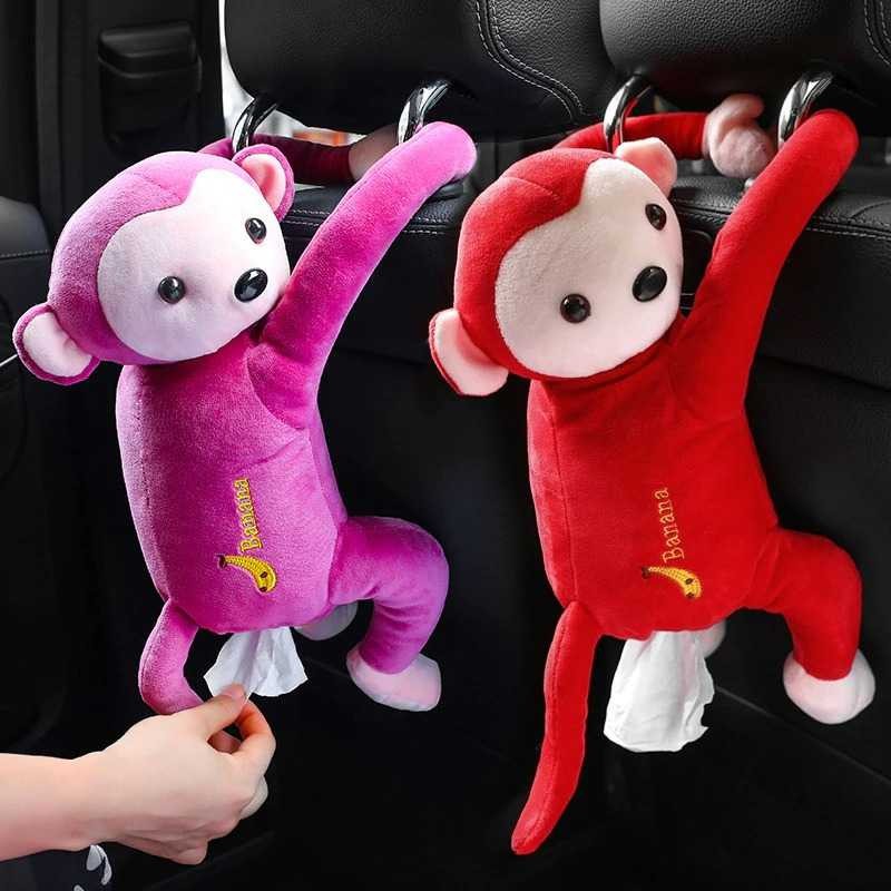 Kotak Box Tempat Tisu Mobil Monyet Gantung Monkey Car Hanging Tissue