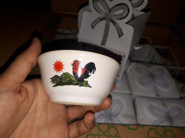 Mangkok Ayam Jago Mini Kemas Mika
