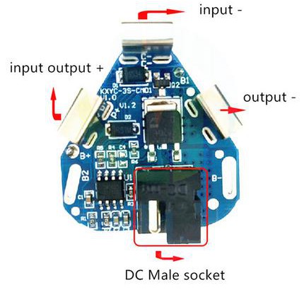3S 12V BMS DC, Alat Listrik Tangan, PCB Bor Tangan, Lithium  Baterai 18650 Lithium