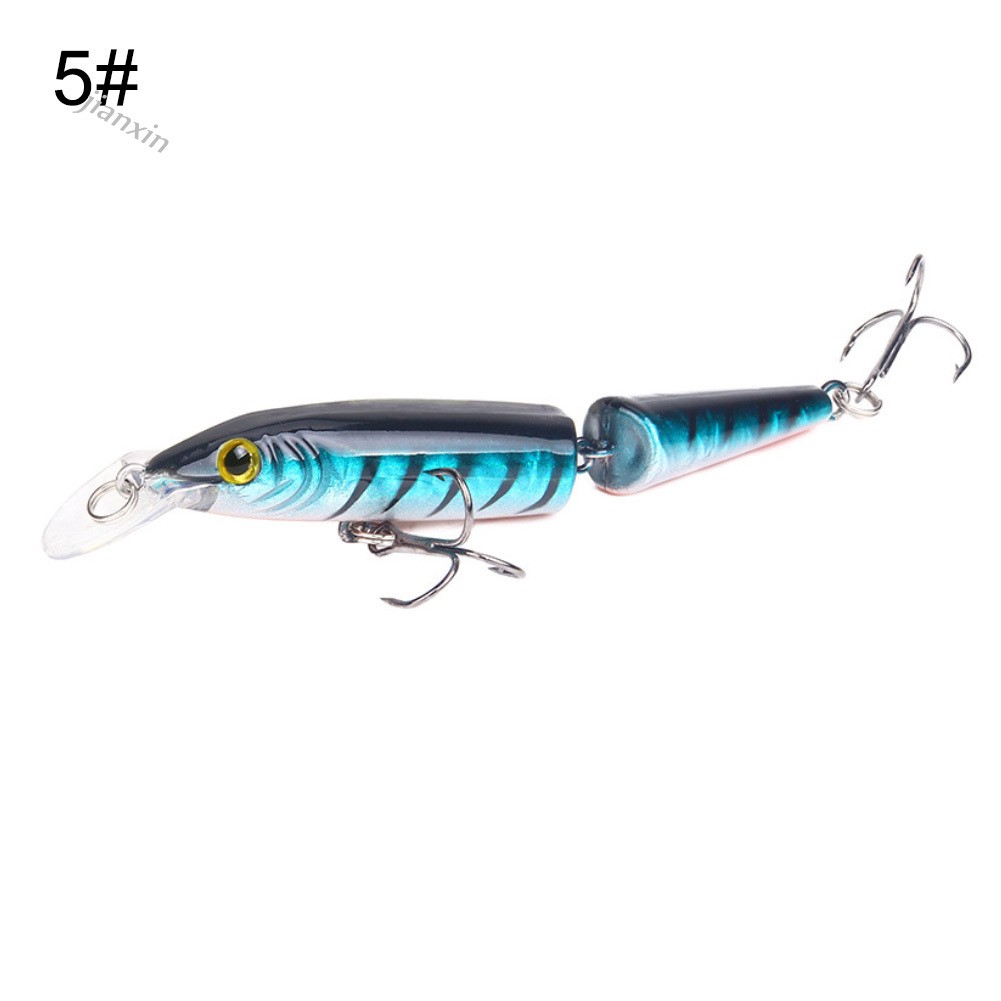 [Jianxin] 10.5cm Umpan Pancing Bentuk Ikan Neon 2 Bagian