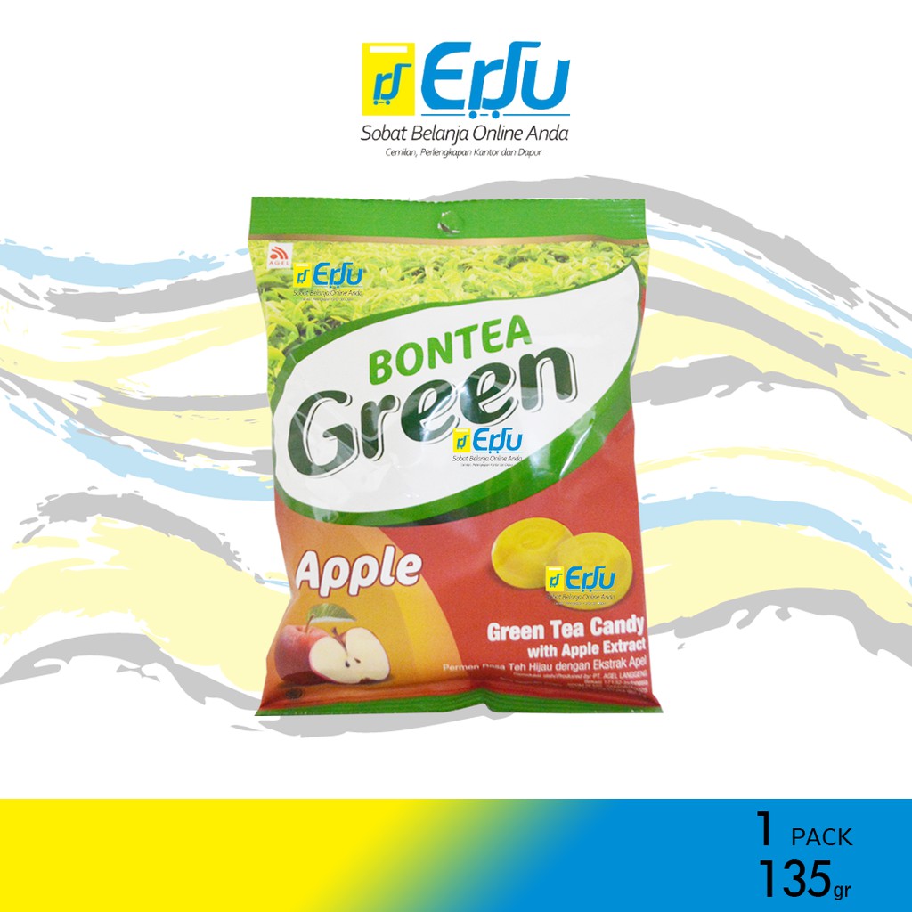 

PACK Bontea Green Apple Permen Teh Hijau Isi Krim Apel Halal MUI - 135gr