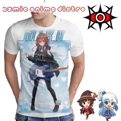 kaos Printing Anime Miku Nakano