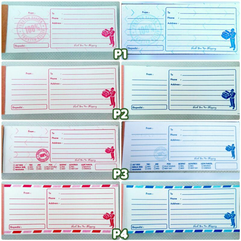 

Kertas alamat pengiriman olshop onlineshop murah hvs isi 100