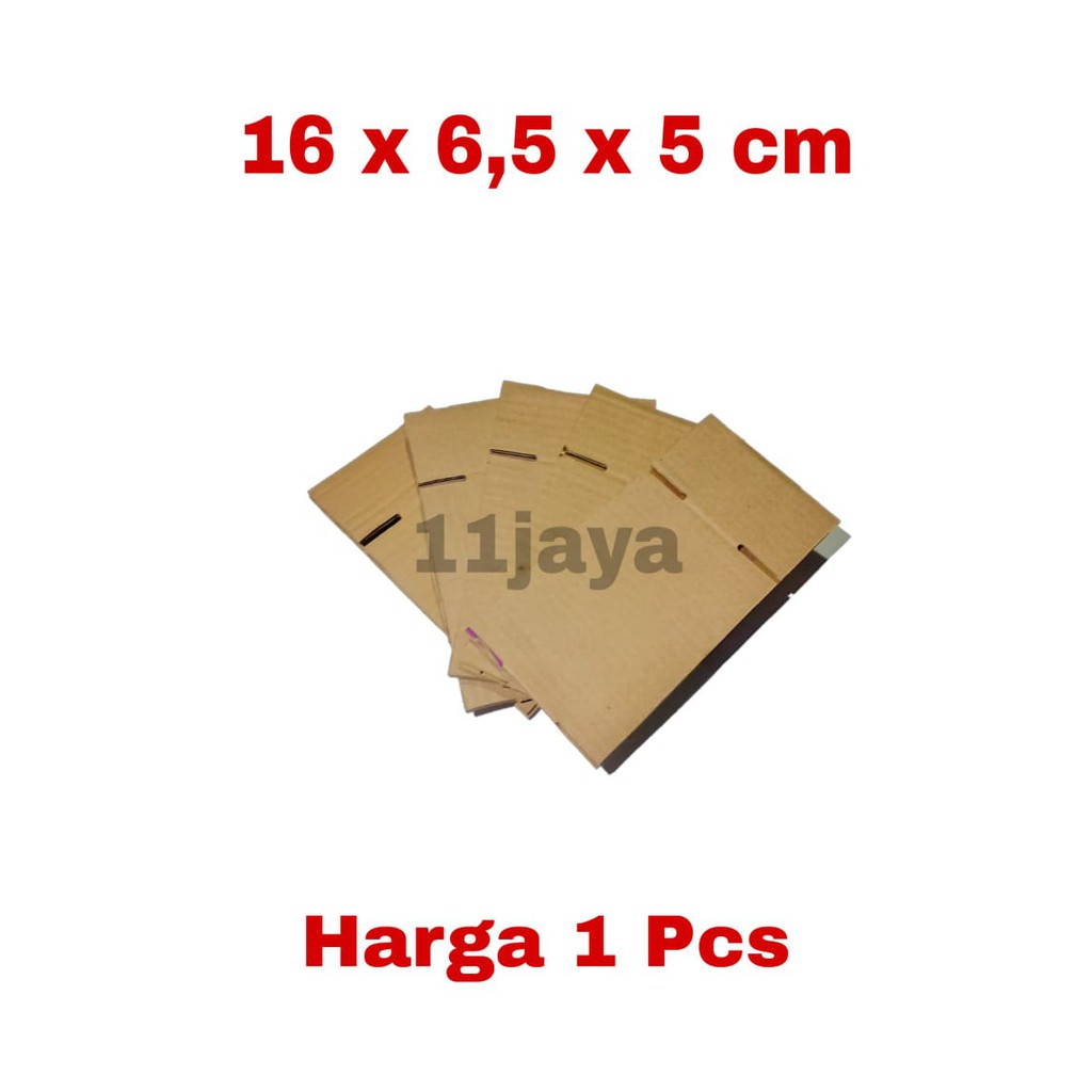 KARDUS PACKING POLOS UKURAN 16 x 6,5 x 5 CM HARGA 1 PCS