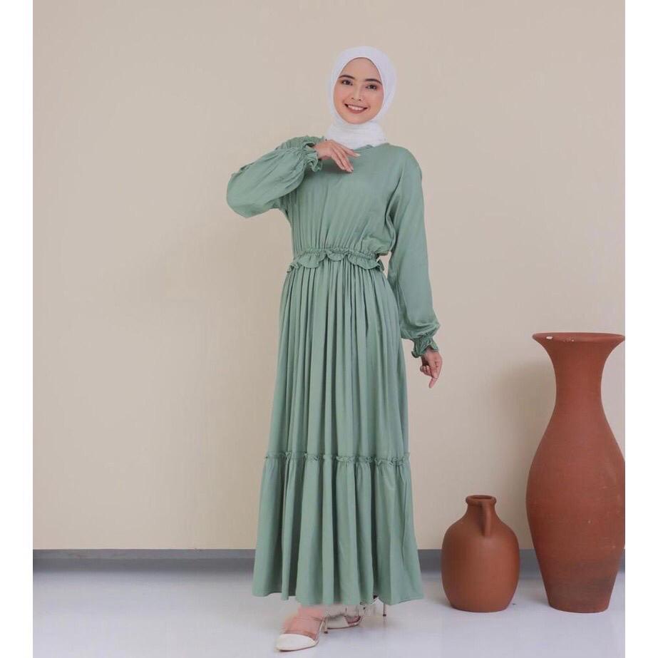 1KG MUAT 4PCS | BARENA GAMIS REMPEL HITS PREMIUM FASHION OOTD SELEBGRAM SYARIAH MUSLIMAH GROSIR