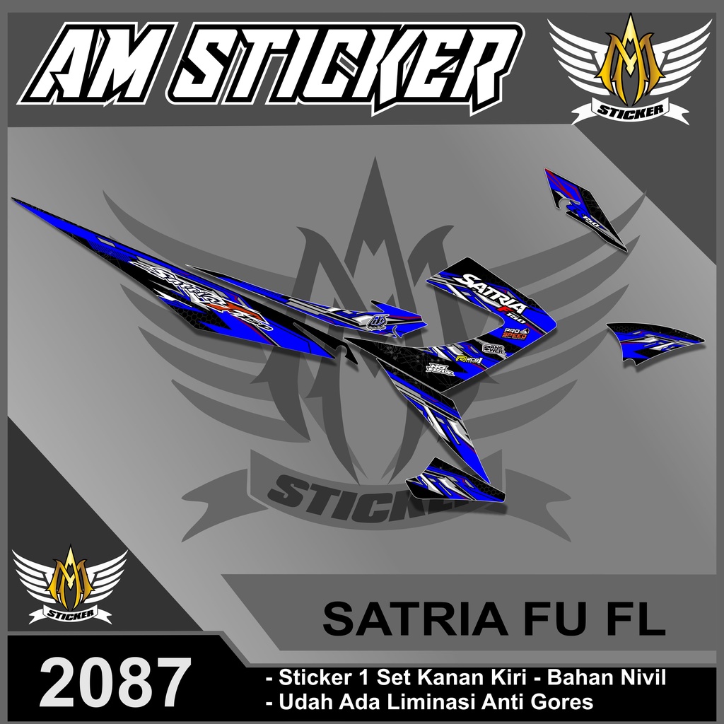 2087 Sticker Striping Variasi List Satria Fu Fl 2014 Desain Grafis