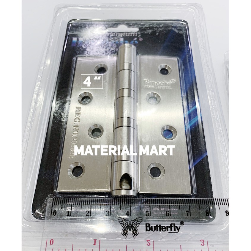 Engsel Pintu Stainless 4 Inch | Engsel Stainless 4” | Engsel Jendela | Material mart