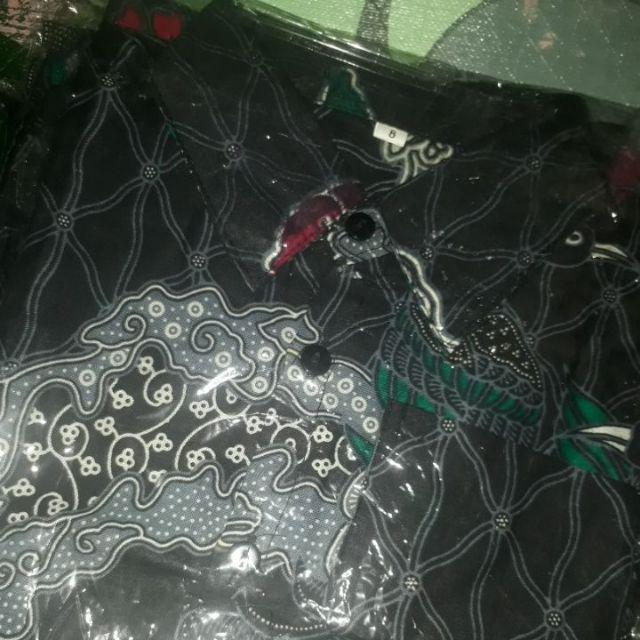 Batik Couple Keluarga Sania Ruffle Ori Ndoro Jowi Dnt Motif Matahari Terbit Abu