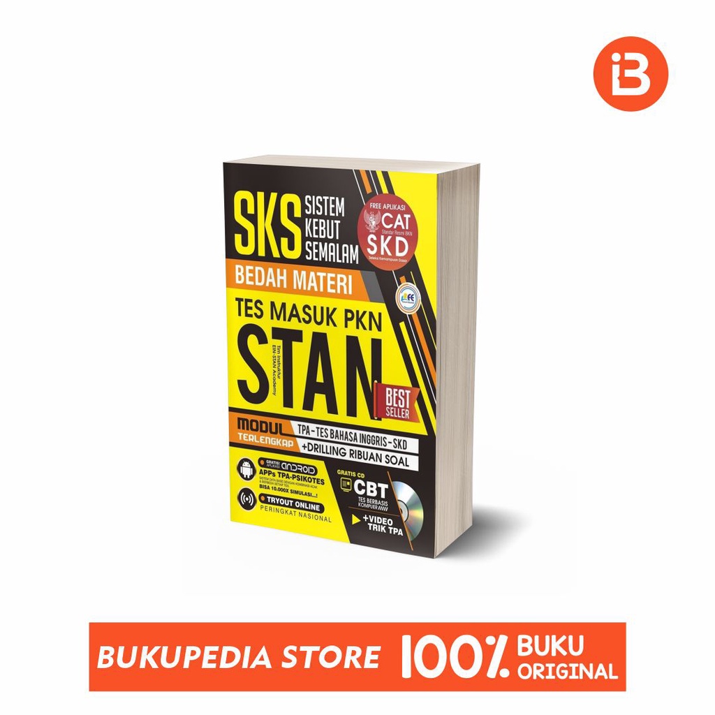 

BUKU SKS BEDAH MATERI TES MASUK PKN STAN - FORUM EDUKASI - (BONUS PENSIL 2B, BOOKMARK, SIKER)