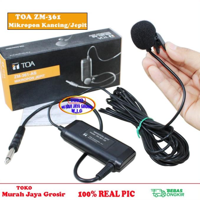 MIC JEPIT TOA ZM-360 ORIGINAL BERGARANSI RESMI TOA