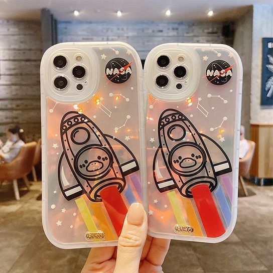 Case Desain Print Rocket Constallation Untuk IPhone 12 13 11 Pro Max X Xs Max Xr Erfd