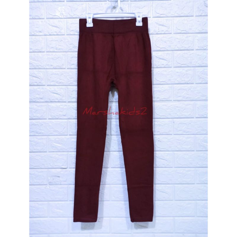 Legging dewasa wanita warna maroon legging olahraga legging gamis leging anak SMA leggings legging d