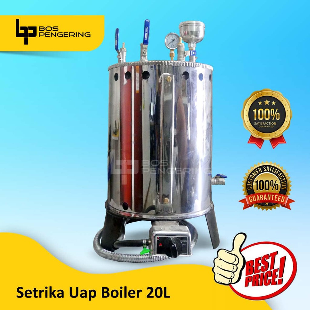 MESIN BOILER SETRIKA UAP MERK BOS PENGERING 20 LITER