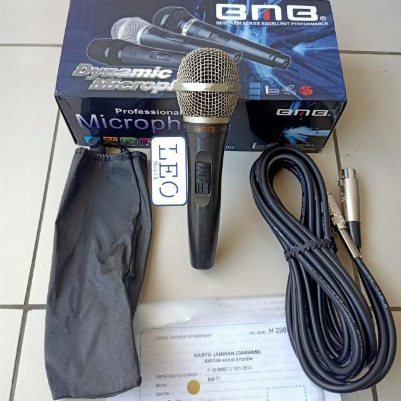 MIC BMB BM77 BM 77 DYNAMIC MIC KABEL ORIGINAL BMB 77