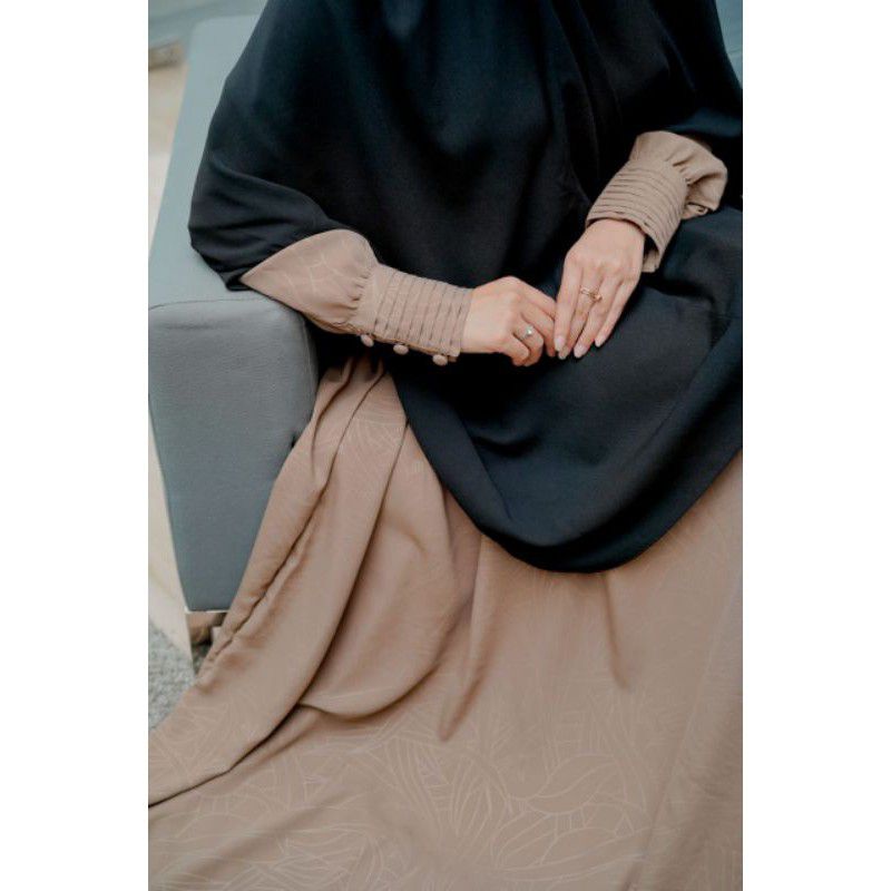 Gamis Syar'i Premium HERMOSA Yoris Caltri Mocca