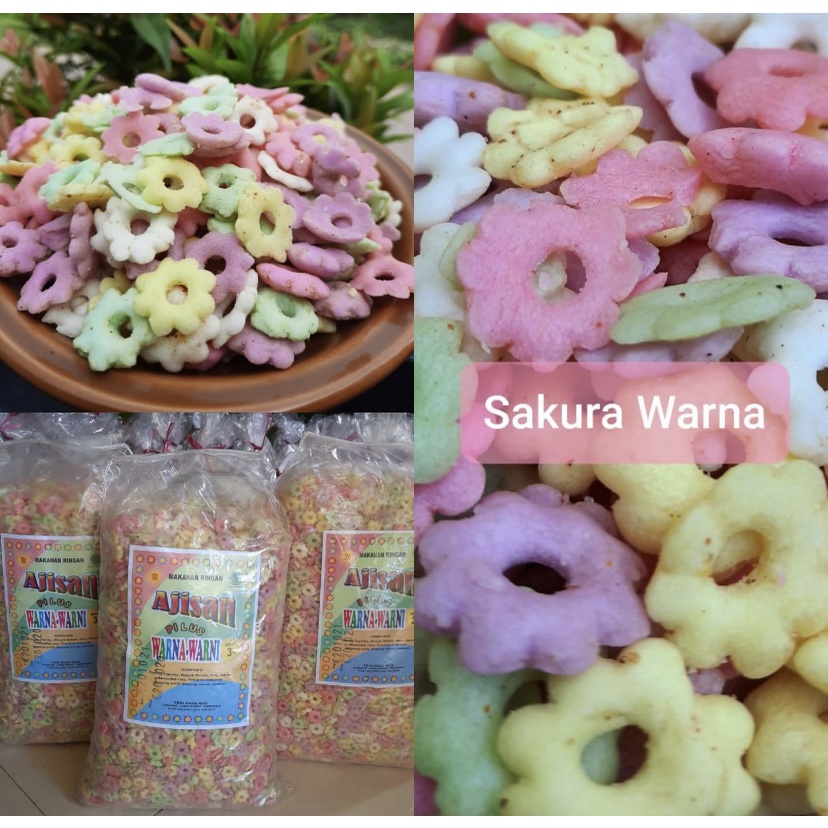 

SNACK KILOAN MURAH - SAKURA WARNA AJISAN 250 Gram