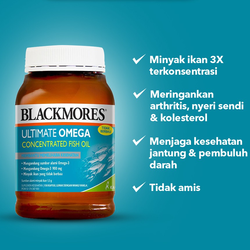 Jual Blackmores Ultimate Omega 150 Tablet (Suplemen Kesehatan Jantung