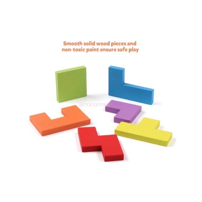 Puzzle Kayu Wooden Intelligence Mengasah Otak Anak