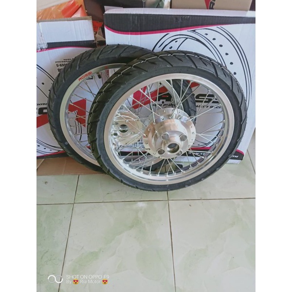 velg paketan Megapro old/new ring 17 x160/140 plus ban