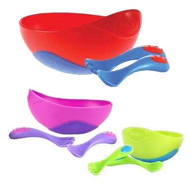 Nuby - Sure Grip Bowl With Fork &amp; Spoon