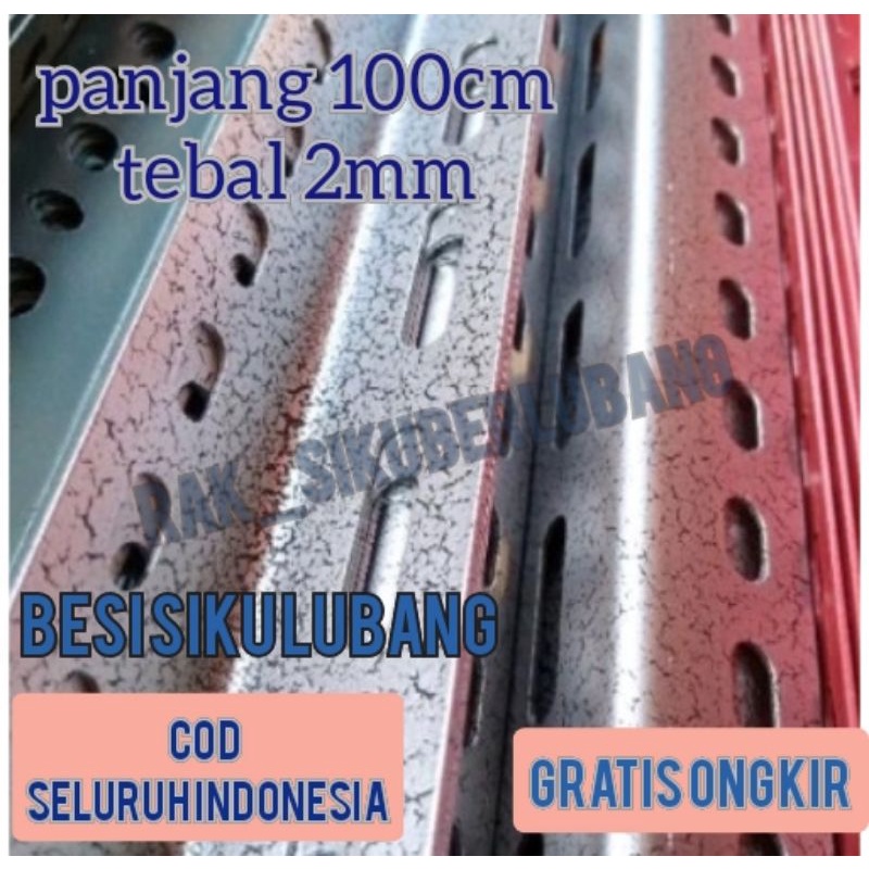 besi siku lubang serbaguna 4x4 tebal 2mm