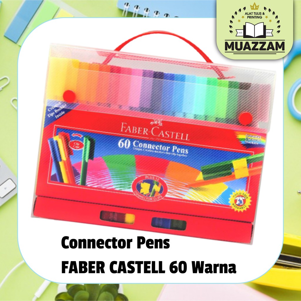 

Faber-Castell Spidol Connector Pens 60 Warna