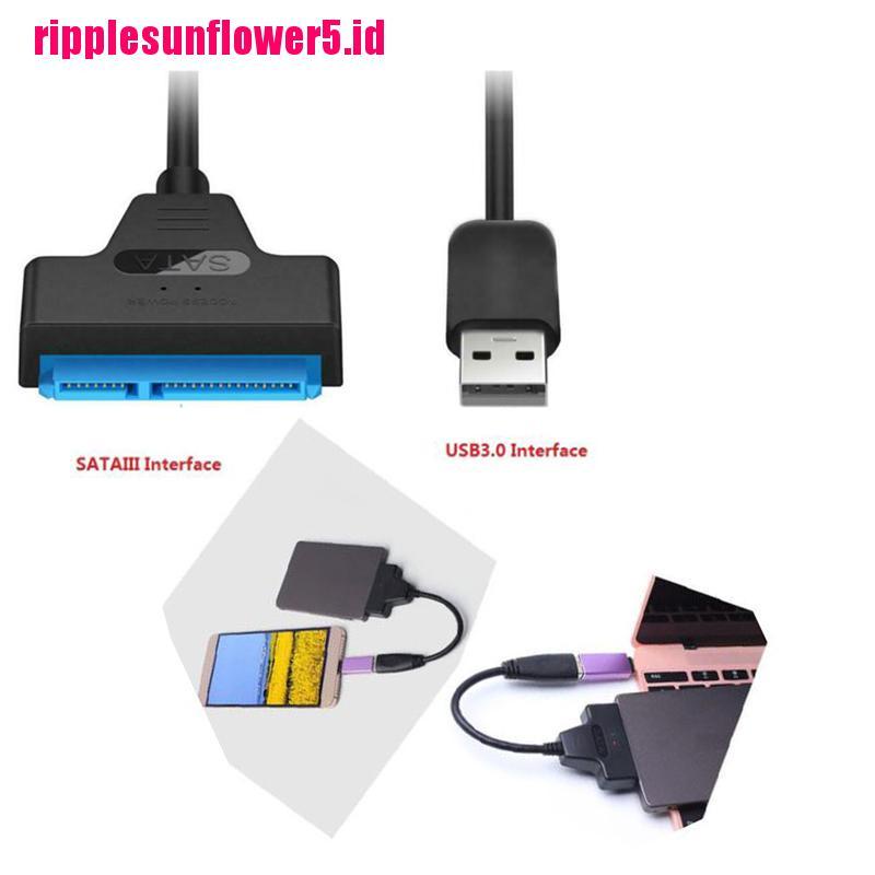 Kabel Adapter Converter Usb 2.0 To SATA 22pin Untuk Hard Disk SSD Laptop