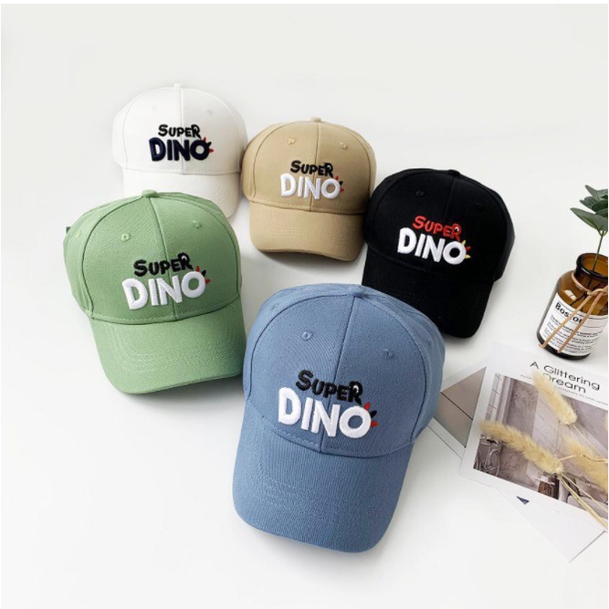 kiddiwear TOPI BASEBALL ANAK SUPER DINO - TOPI BORDIR TOPI ANAK SUPER DINOSAURUS TP22