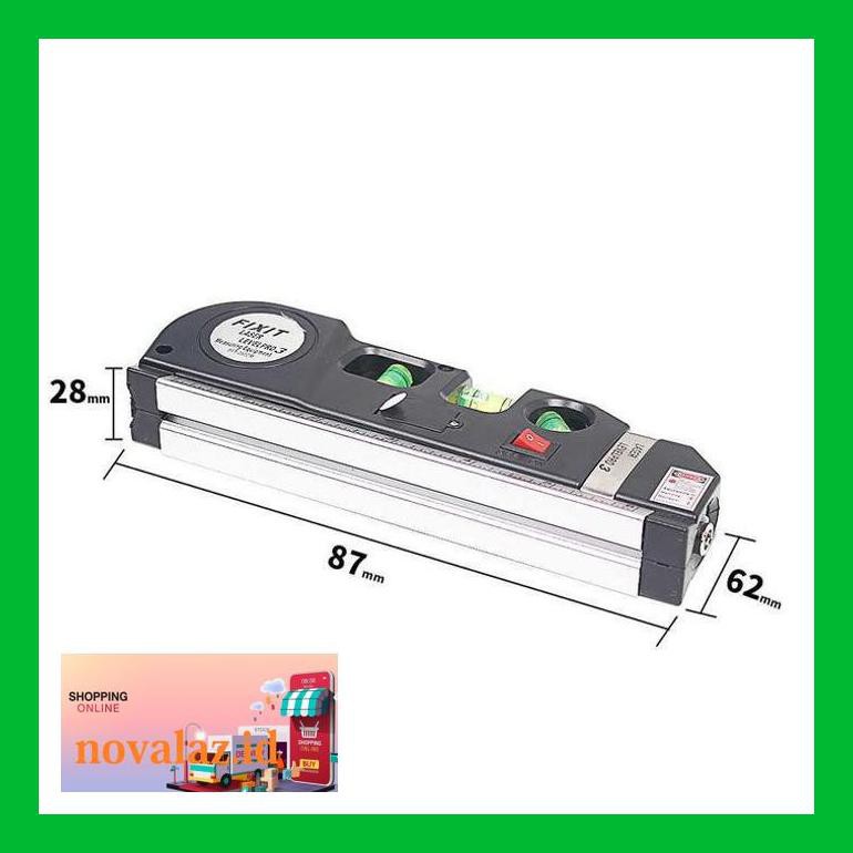 

Novnsa0S Termurah Levelpro3 Penggaris Laser Horizontal Vertical 250Cm With Lnov0Ast
