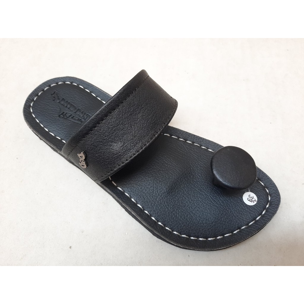 DAVID DANIEL Sandal Kulit Casual - FRC 05 Black
