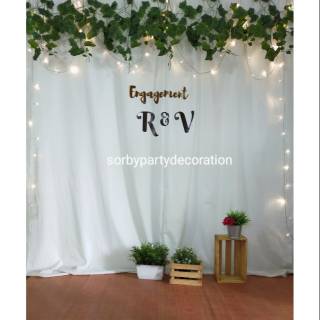  Paket  Backdrop background photobooth dekorasi  lamaran 