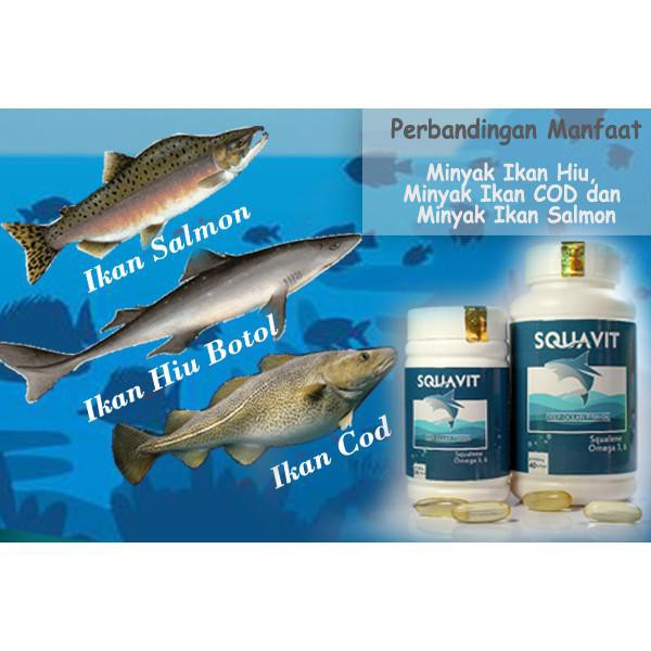 Paket 2 Botol Squavit 20 Softgel 1000mg Minyak Ikan Laut Dalam Deep Ocean Fish Liver Oil Squalene Shopee Indonesia