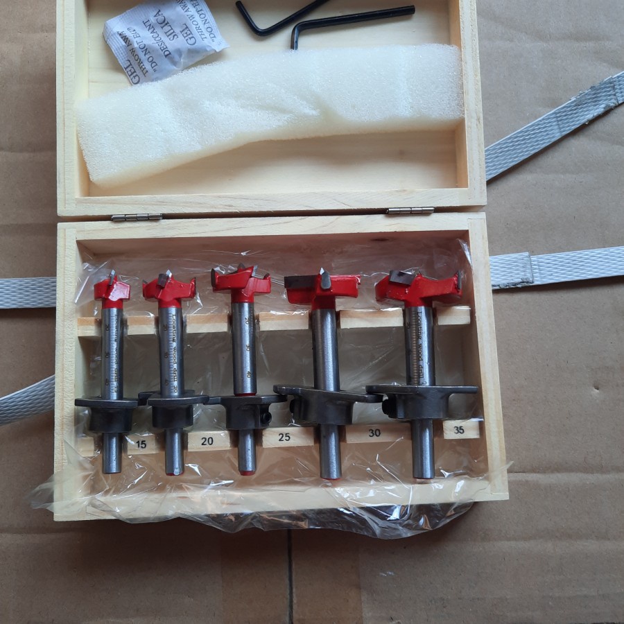 Mata profil engsel sendok forstner drill bit mata router bit set 5pcs mailtank sh204