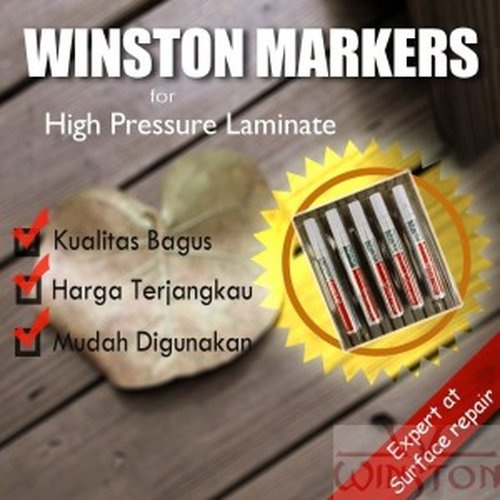 

HPL dan PVC Repair Spidol Sepidol Semua Warna Ada Merk Winston Decosheet Sheet Markers