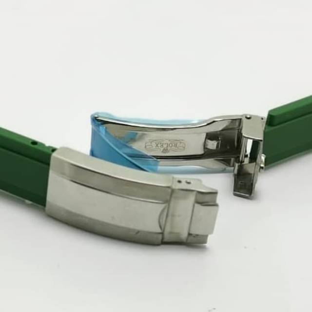 Strap Rubber Jam Tangan Rolex Warna Hijau