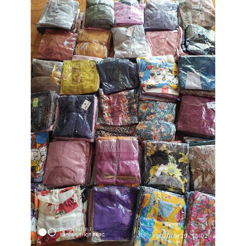 7pcs paket usaha baju atasan blouse wanita serba 35 pilih model