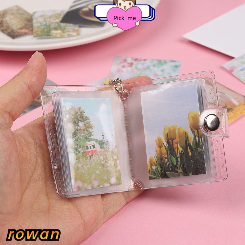 1 Pc Holder Gantungan Kunci Mini Portabel Bahan Pvc Ukuran 2 Inch Untuk Album Foto Kartu Perhiasan