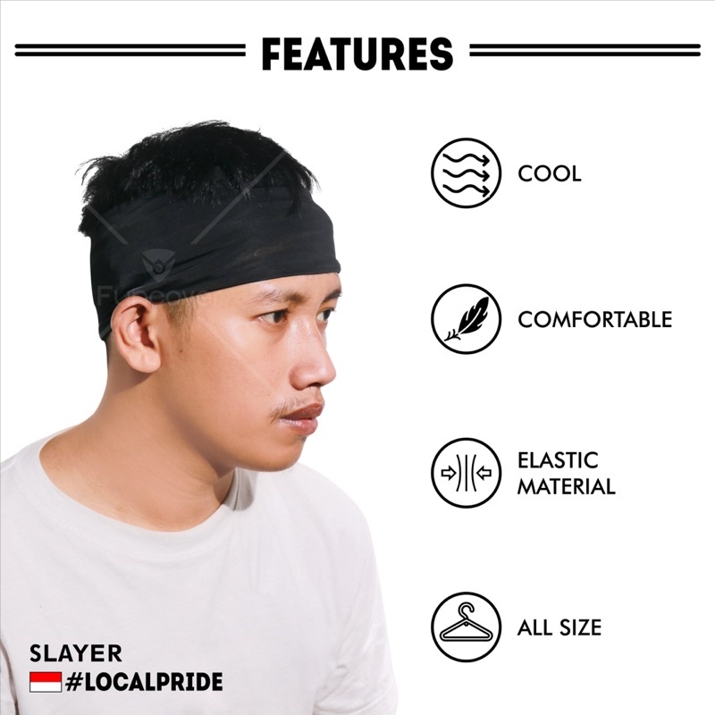 Slayer masker penutup wajah outdoor multifungsi segitiga motor