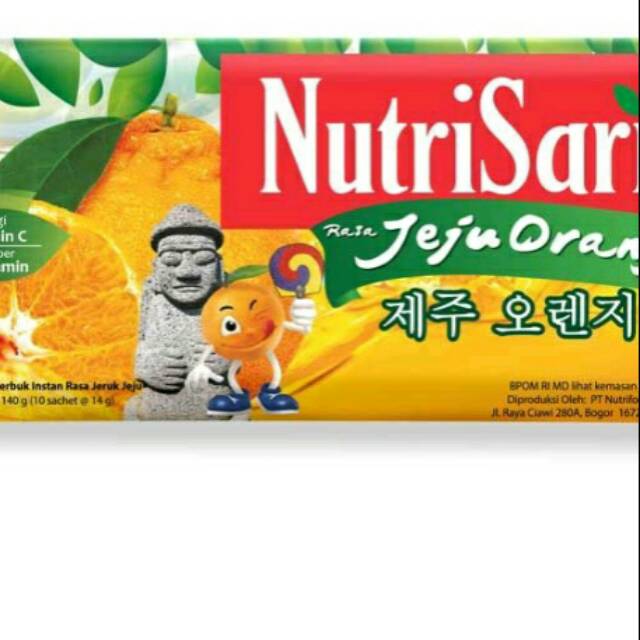 

Nutrisari sari jeju Orange 10pcs x 14g