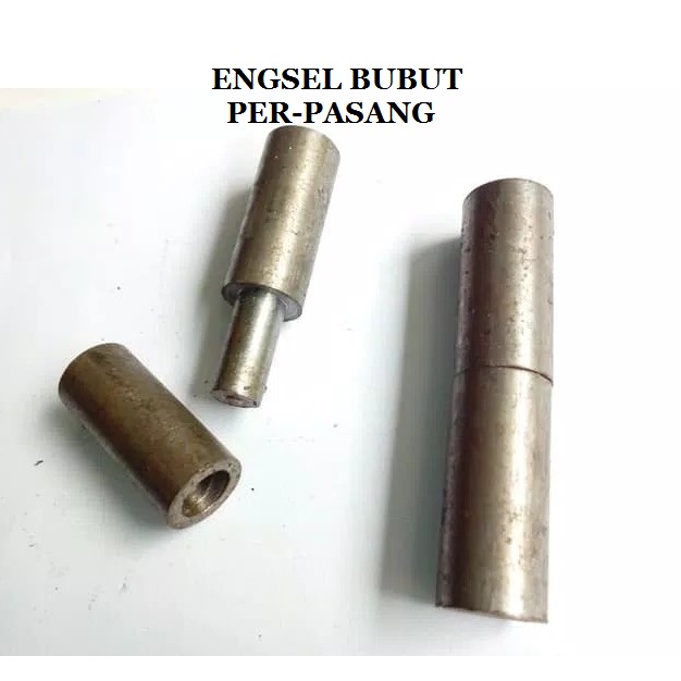 Engsel Pintu Besi Las Diameter 1 1/4 inch Engsel Pagar As Tabung Bulat Engsel Bubut 1 1/4 inch Engse