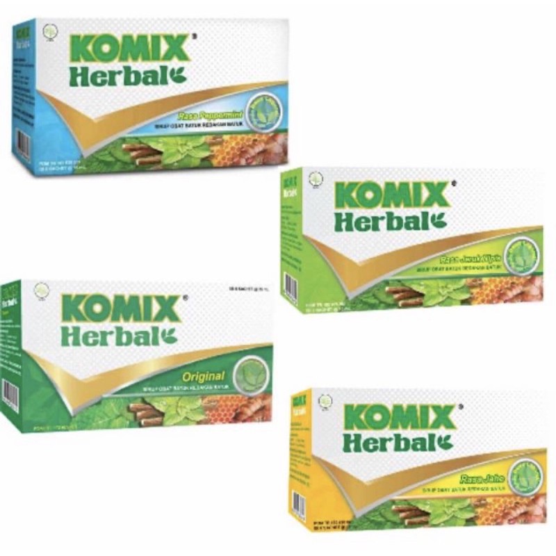 Komix herbal box 6 sachet ( obat batuk herbal )