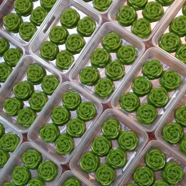 Kue Ijo Popo / Kue Lumpang 10 box @ 6 pcs kue