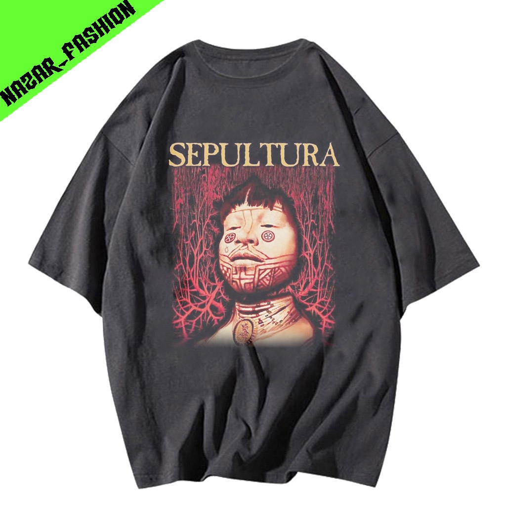 Kaos sepultura t shirt vintage style oversize
