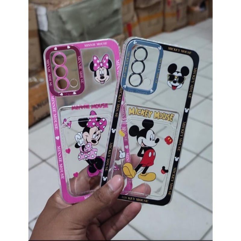 Case transparan disney card slot case hp oppo realme vivo xiaomi redmi samsung#case#casehp#casemurah#caselucu