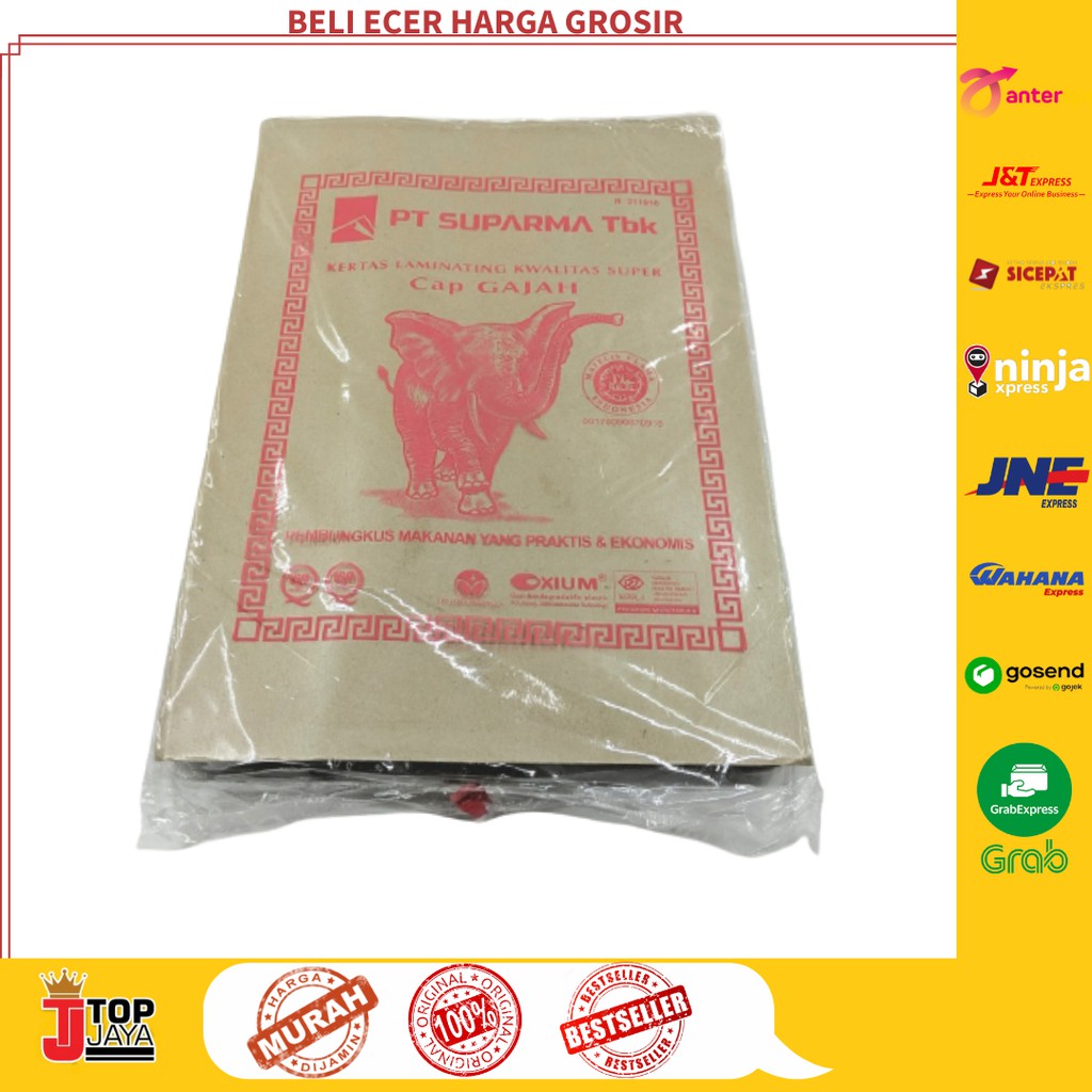 Jual Kertas Nasi Bungkus Merk Gajah Besar X Cm Isi Lembar