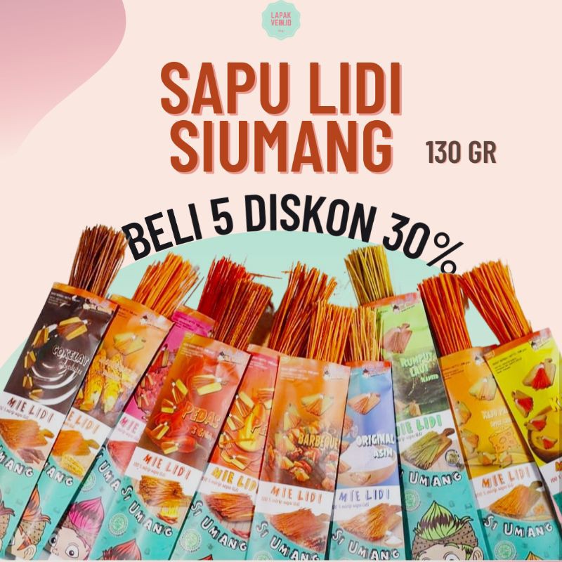 

Makanan ringan Sapu Lidi Siumang Cemilan Enak 130g