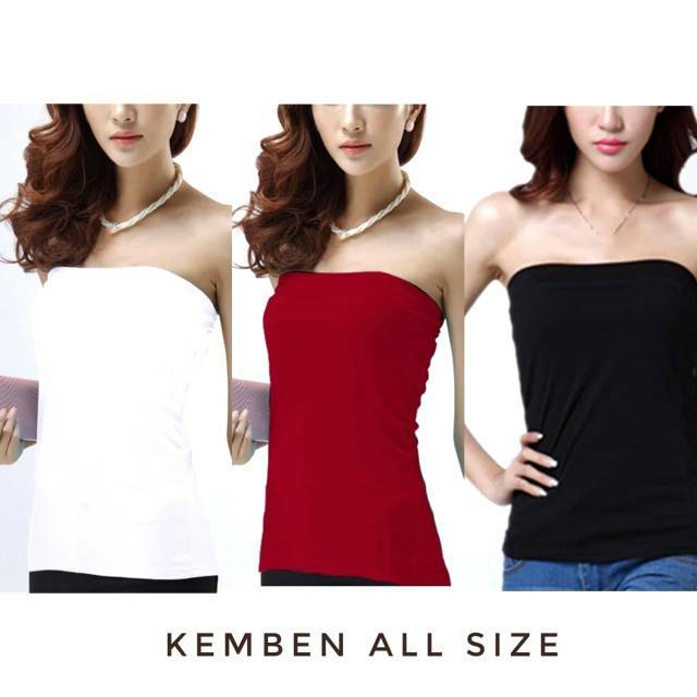 Kemben Wanita Tanpa Cup Busa Bahan Halus Polos Panjang Kemben Polos Murah Super Soft Kemben Dalaman