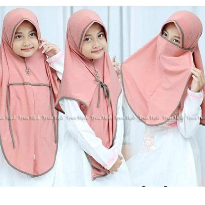 Saleϟnew (COD) Hijab 3 in 1 zoya jumbo 7-12th  ayana anak | hijab cadar anak lis jersey hyget