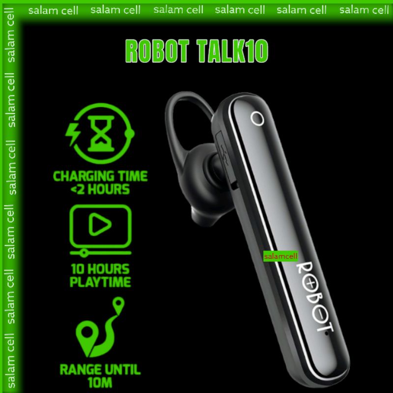 Headset Bluetooth ROBOT TALK10 Original Garansi Resmi